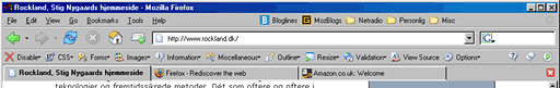 Firefox toolbars